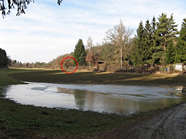 temporärer See am Häsel